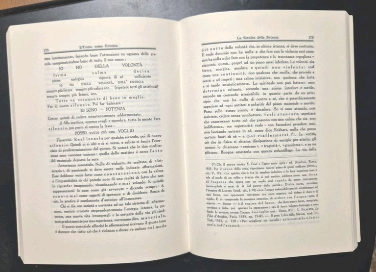 L'UOMO COME POTENZA di Julius Evola 1988 Edizioni Mediterranee libro …
