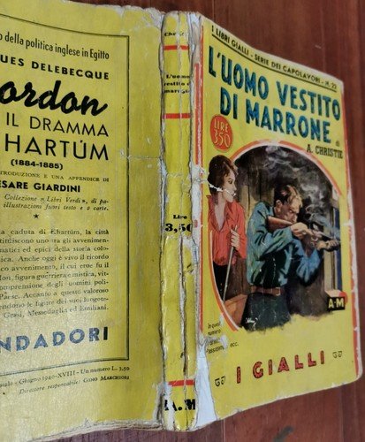 L'UOMO VESTITO DI MARRONE Agatha Christie 1940 Mondadori Gialli capolavori …