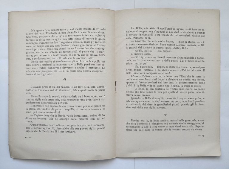 LA BELLA E LA BESTIA di Leprince De Beaumont 1945 …