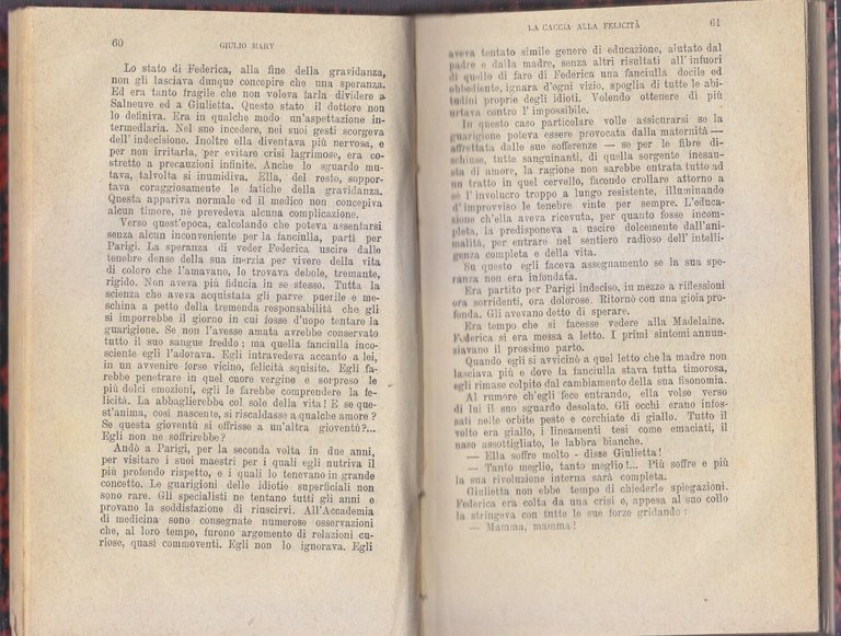 LA CACCIA ALLA FELICITA' di Jules Mary 1891 la Tribuna …