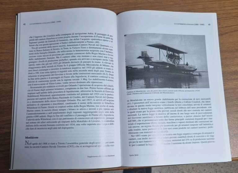 LA CANTIERISTICA ITALIANA 1860 1940 di Paolo Fragiacomo 2010 Rivista …