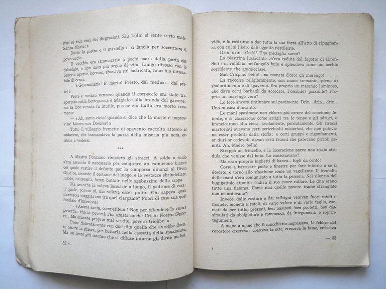 LA CAPANNA CROLLATA novelle di P Casu 1937 Opera Nazionale …