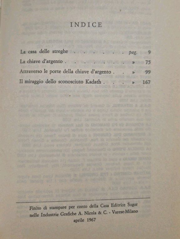 LA CASA DELLE STREGHE E ALTRI RACCONTI di Lovecraft 1967 …