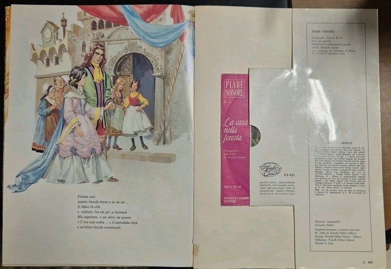 LA CASA NELLA FORESTA di Grimm FIABE SONORE Fabbri libro …