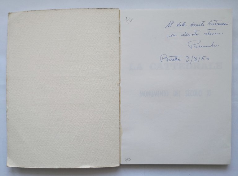 LA CATTEDRALE MONUMENTO DEL SECOLO XI 1960 di Bitetto dedica …