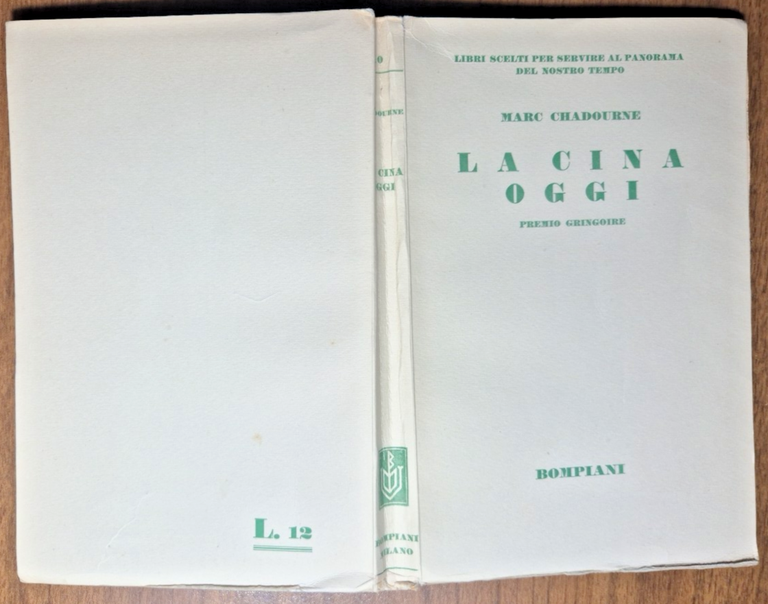 LA CINA OGGI di Marc Chadourne 1932 Valentino Bompiani Libro | Immagine Gallery 3
