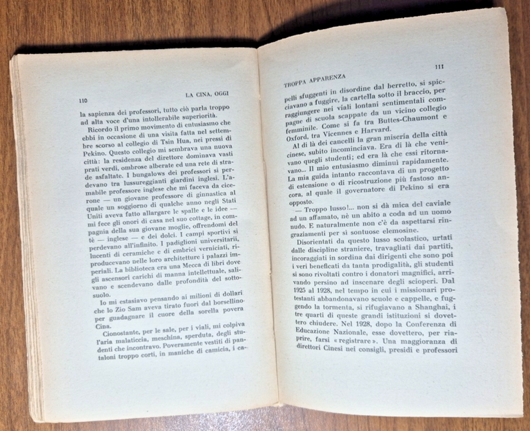 LA CINA OGGI di Marc Chadourne 1932 Valentino Bompiani Libro | Immagine Gallery 4