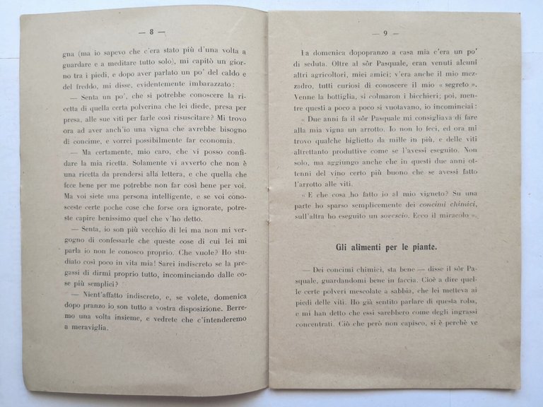 LA CONCIMAZIONE DELLA VITE di Giovanni Dalmasso 1927 Fratelli Ottavi …