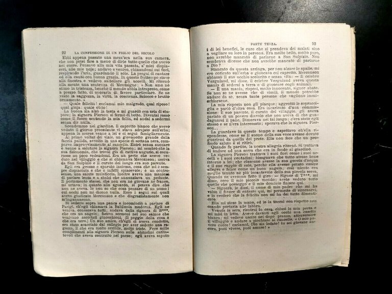 LA CONFESSIONE DI UN FIGLIO DEL SECOLO di De Musset …