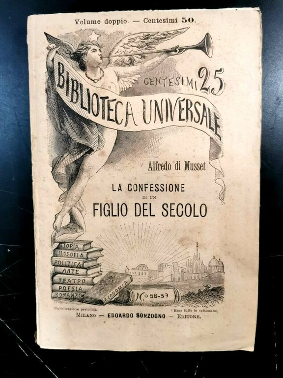 LA CONFESSIONE DI UN FIGLIO DEL SECOLO di De Musset …