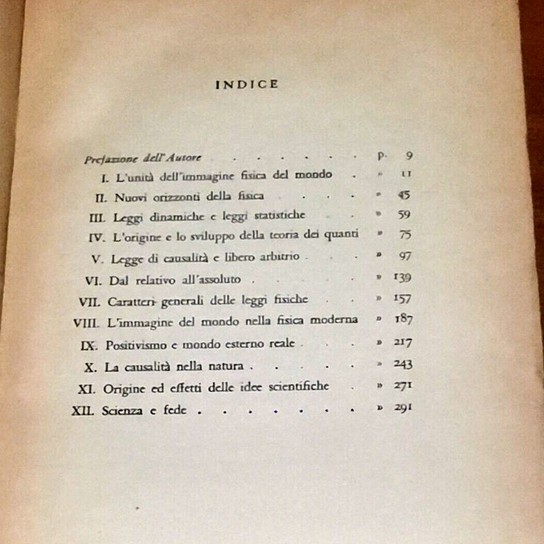 LA CONOSCENZA DEL MONDO FISICO di Max Planck 1943 Giulio …