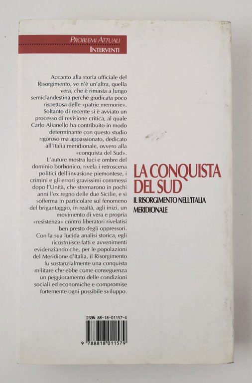 LA CONQUISTA DEL SUD di Carlo Alianello 1998 Rusconi Libro …