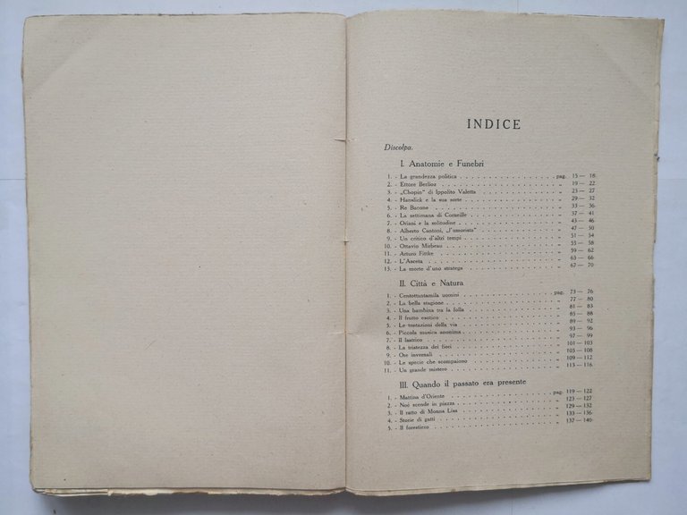 LA CORSA DEL TEMPO di Silvio Benco 1922 Tipografia Moderna …