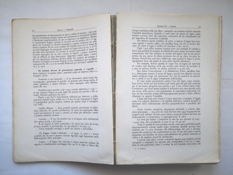 LA COSTRUZIONE DELLE MACCHINE ELETTRICHE di Gino Rebora 1961 Hoepli …