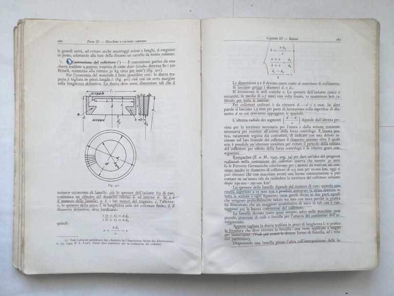 LA COSTRUZIONE DELLE MACCHINE ELETTRICHE di Gino Rebora 1961 Hoepli …