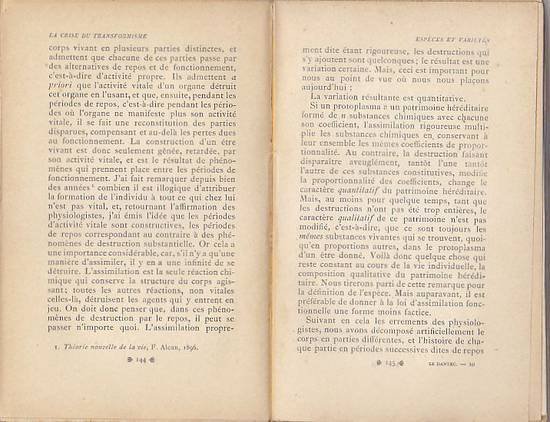 LA CRISE DU TRANSFORMISME di Felix le Dantec - 1910 …