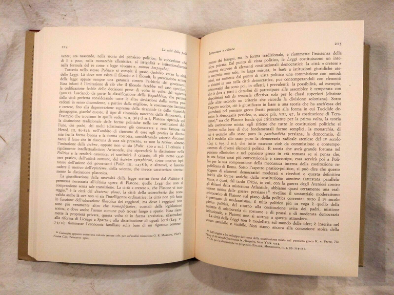 LA CRISI DELLA POLIS Storia Letteratura Filosofia 1979 Bompiani civiltà …