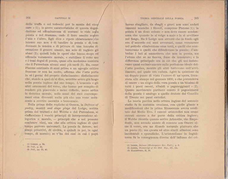 LA CRITICA LETTERARIA NEL RINASCIMENTO di Spingarn 1905 Laterza Libro …