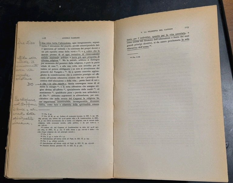 LA CRITICA PEDAGOGICA DI GINO CAPPONI di Angiolo Gambaro 1956 …