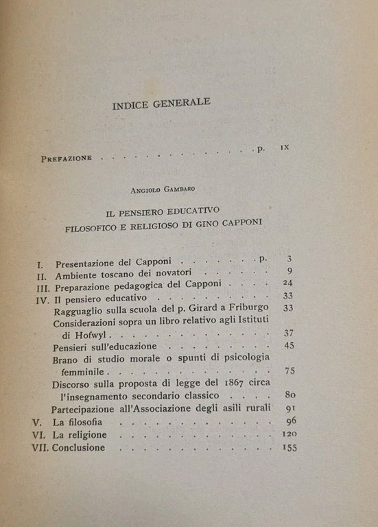 LA CRITICA PEDAGOGICA DI GINO CAPPONI di Angiolo Gambaro 1956 …