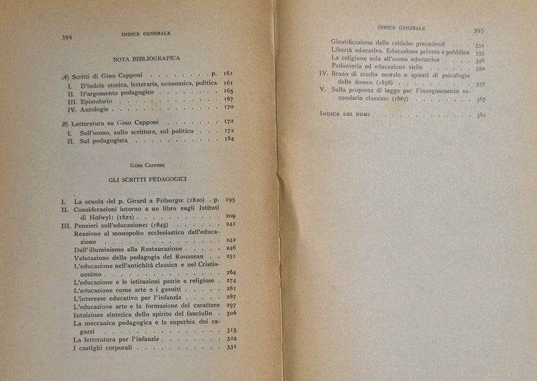 LA CRITICA PEDAGOGICA DI GINO CAPPONI di Angiolo Gambaro 1956 …