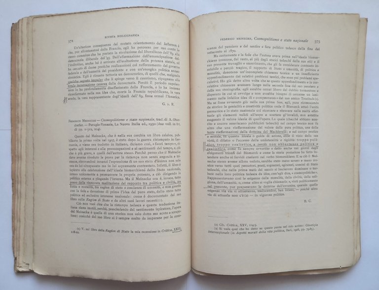 LA CRITICA rivista di Benedetto Croce settembre 1930 Laterza letteratura …