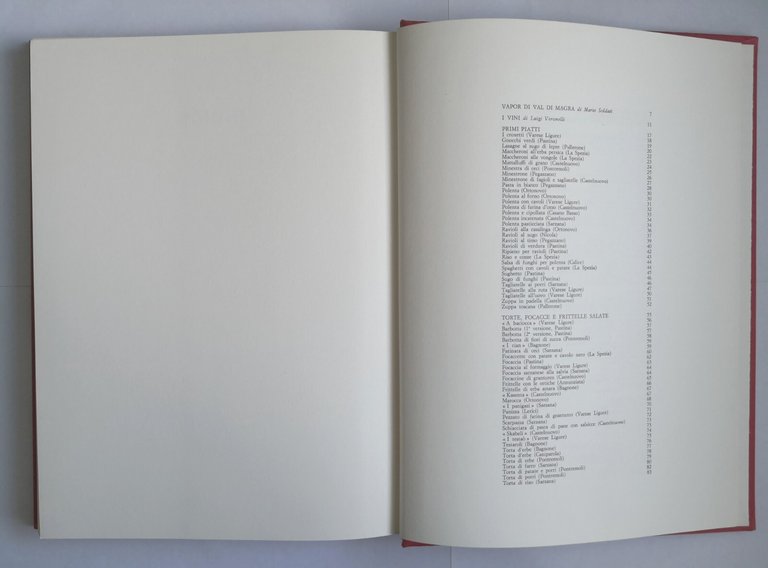 LA CUCINA DELLA LUNIGIANA ricette di Angelo Paracucchi 1981 Longanesi …