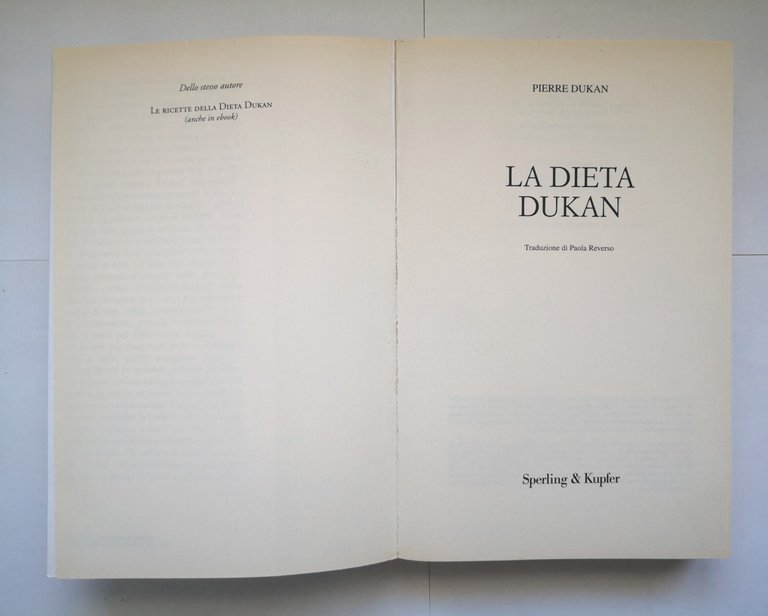 LA DIETA DUKAN di Pierre Dukan 2011 Sperling e Kupfer …