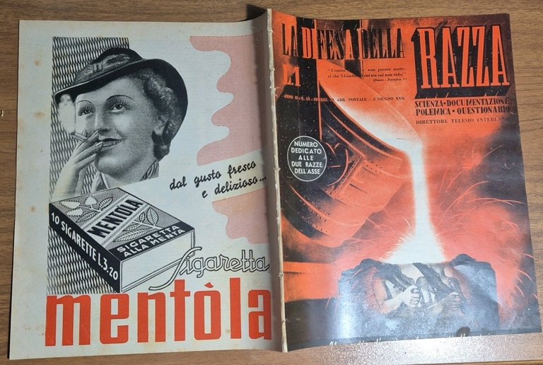 LA DIFESA DELLA RAZZA 1939 ANNO II n 15 Rivista …