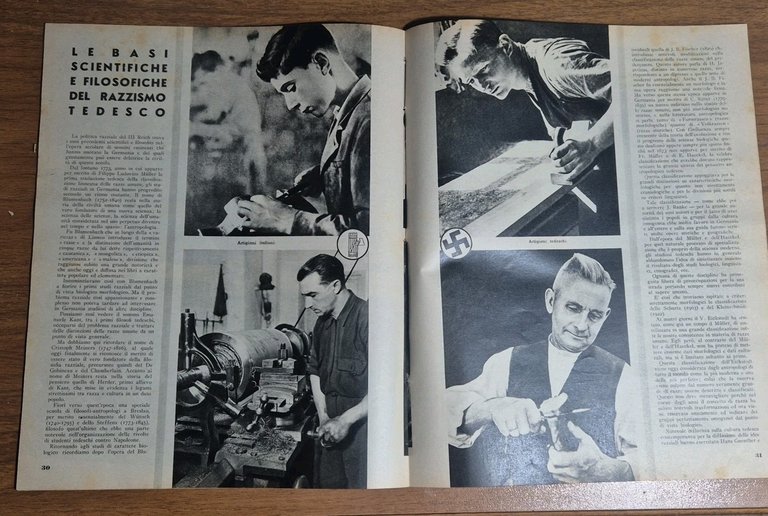 LA DIFESA DELLA RAZZA 1939 ANNO II n 15 Rivista …