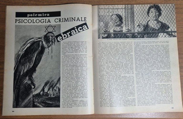 LA DIFESA DELLA RAZZA 1939 ANNO II n 18 Rivista …