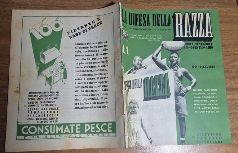 LA DIFESA DELLA RAZZA 1939 ANNO II n 19 Rivista …