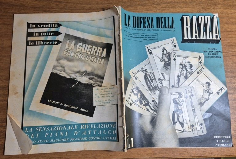 LA DIFESA DELLA RAZZA 1939 ANNO II n 23 Rivista …