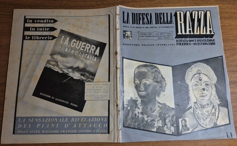 LA DIFESA DELLA RAZZA 1939 ANNO II n 24 Rivista …