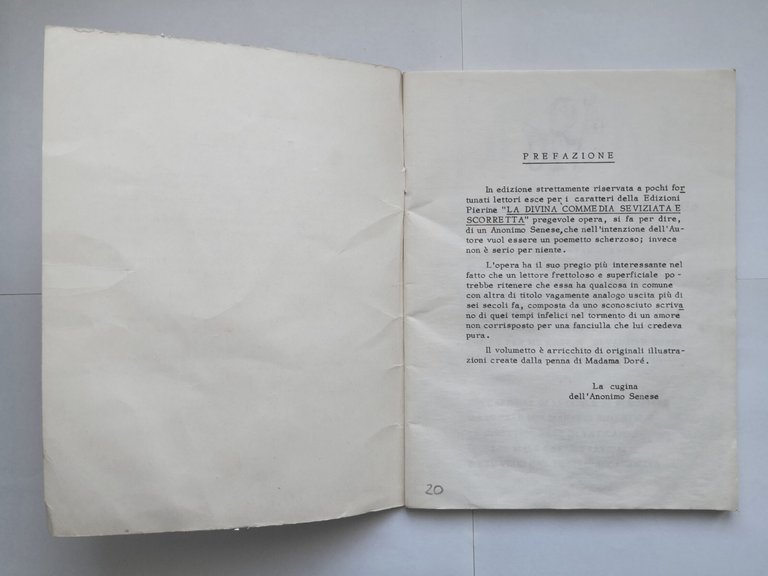 LA DIVINA COMMEDIA seviziata e scorretta di Anonimo Senese 1975 …