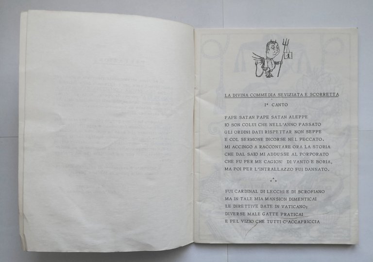 LA DIVINA COMMEDIA seviziata e scorretta di Anonimo Senese 1975 …