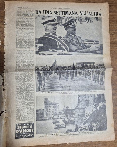 LA DOMENICA DEL CORRIERE 4 settembre 1938 Messa X campo …
