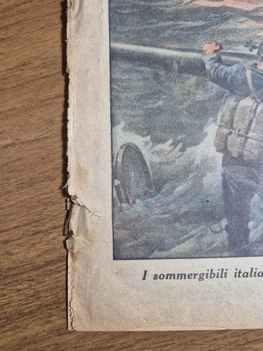 LA DOMENICA DEL CORRIERE 5 aprile 1942 Sommergibili italiani giornale …