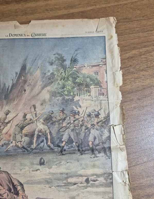 LA DOMENICA DEL CORRIERE 5 aprile 1942 Sommergibili italiani giornale …
