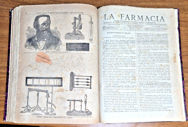 LA FARMACIA Rivista settimanale 1880 annata completa + primi numeri … | Immagine Gallery 4