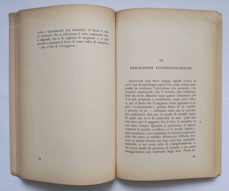 LA FENOMENOLOGIA di Francis Jeanson 1962 Sugar Libro