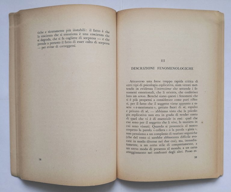 LA FENOMENOLOGIA di Francis Jeanson 1962 Sugar Libro
