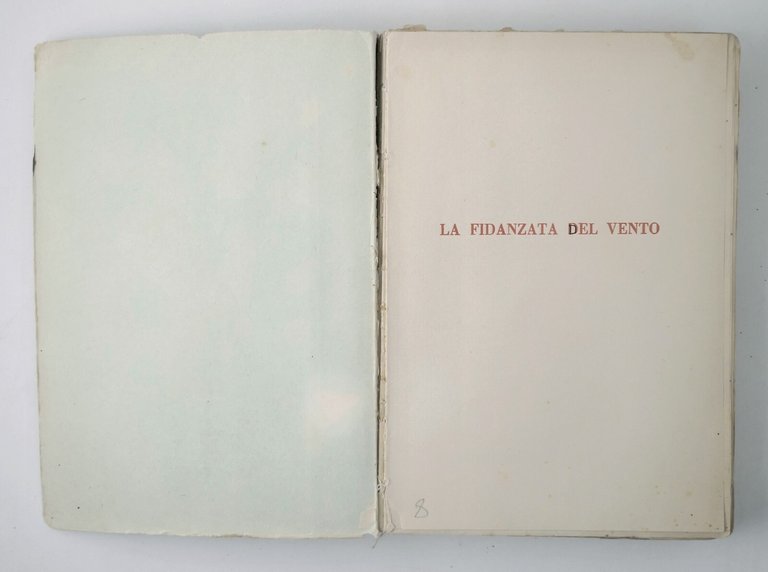 LA FIDANZATA DEL VENTO di Moisè Cecconi 1934 Vallecchi Libro …