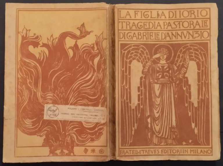LA FIGLIA DI IORIO TRAGEDIA PASTORALE Gabriele D'Annunzio 1920 Treves …