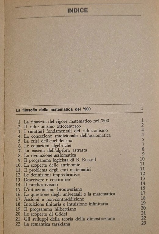 LA FILOSOFIA DELLA MATEMATICA DEL 900 di Ettore Casari 1973 … | Immagine Gallery 6