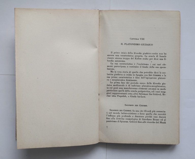 LA FILOSOFIA EBRAICA di Ermenegildo Bertola 1947 Fratelli Bocca libro