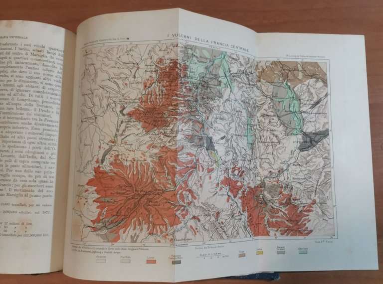 LA FRANCIA di Eliseo Reclus 1892 Libro Antico Illustrato Geografia …