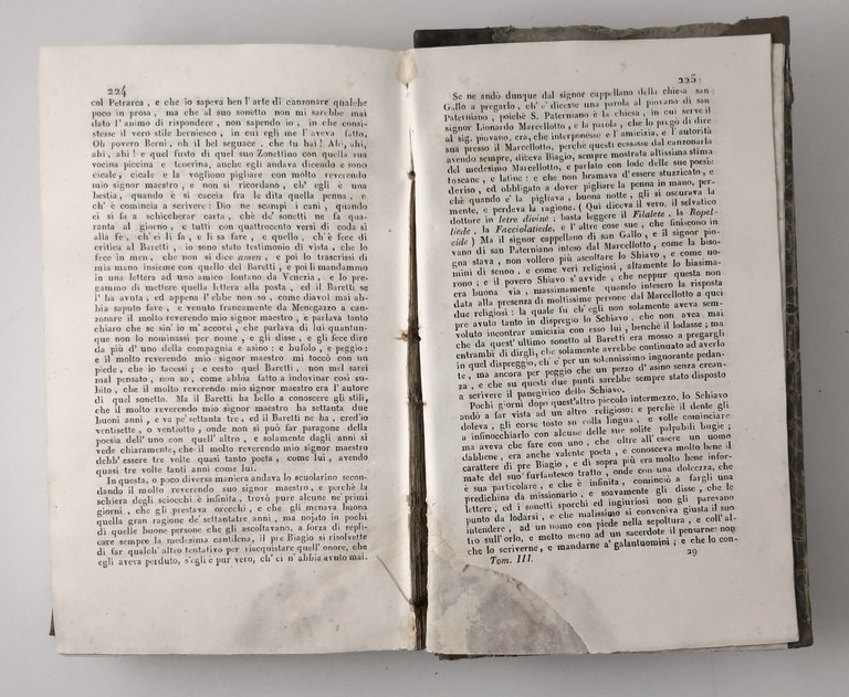 LA FRUSTA LETTERARIA DI ARISTARCO SCANNABUE Giuseppe Baretti 3 Volumi …