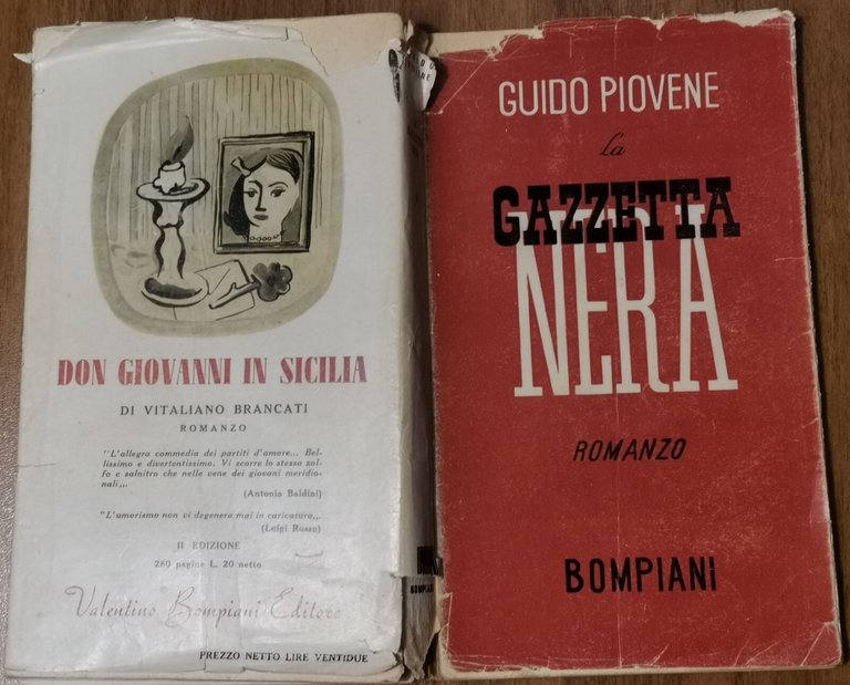 LA GAZZETTA NERA romanzo di Guido Piovene 1943 Bompiani prima …