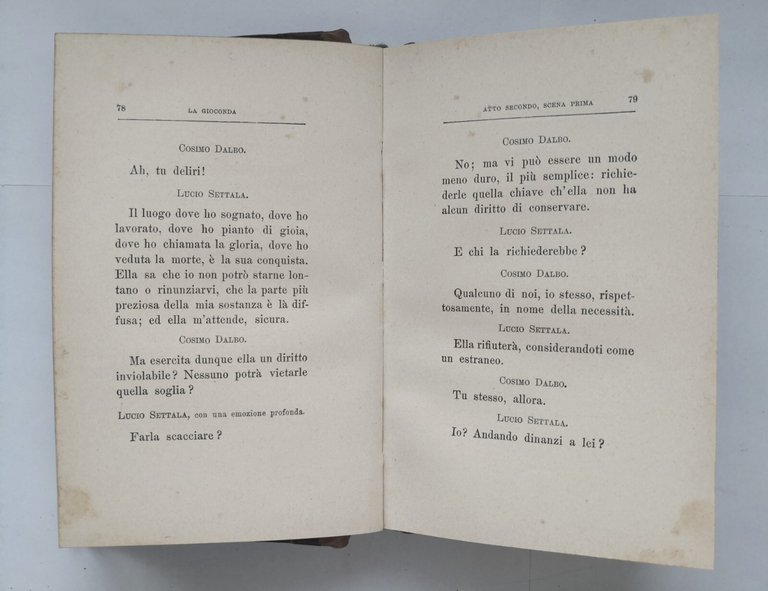 LA GIOCONDA di Gabriele d'Annunzio 1912 Fratelli Treves 16 migliaio …